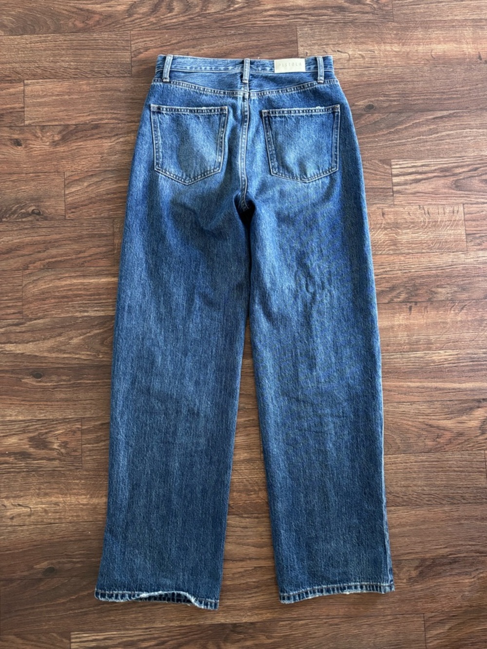 Pistola Ryder High Rise Cuffed Straight Jeans Fulton 26 - Picture 12 of 14